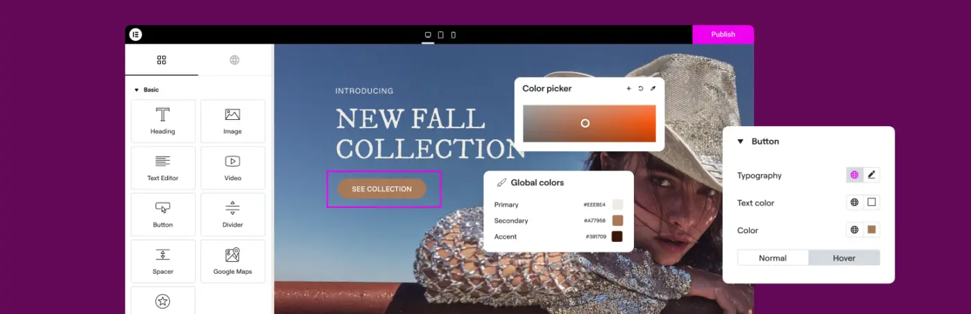 Elementor Pro page builder