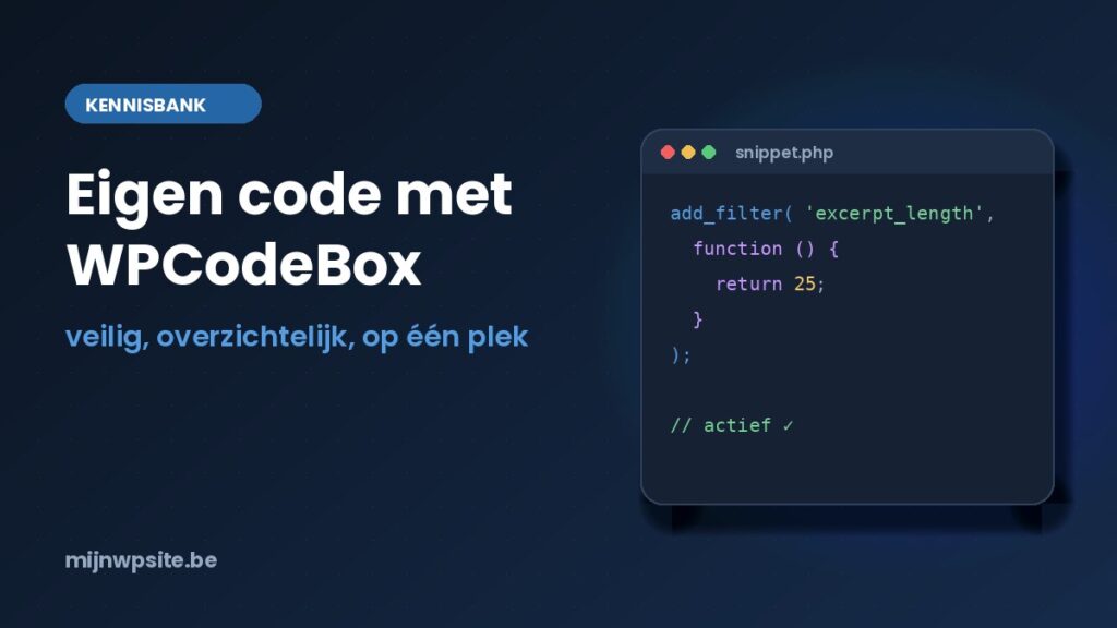 Illustratie: snippet in WPCodeBox