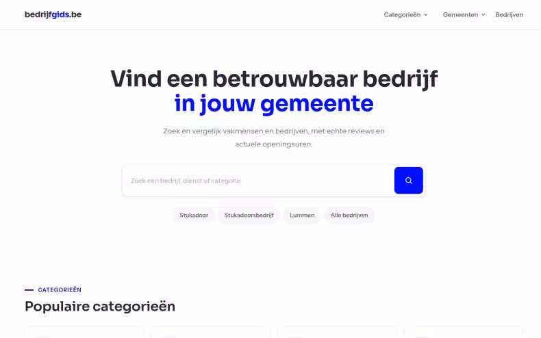 Website Bedrijfgids.be