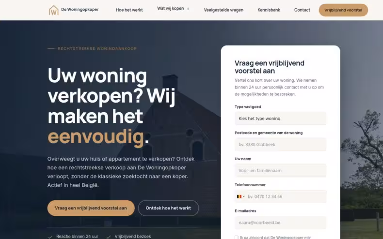 Website De Woningopkoper
